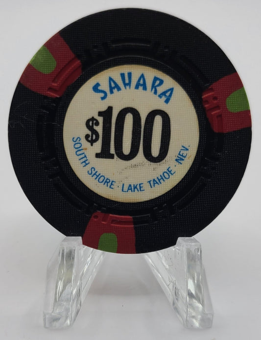 Sahara Casino Lake Tahoe NV  $100 Chip N7809