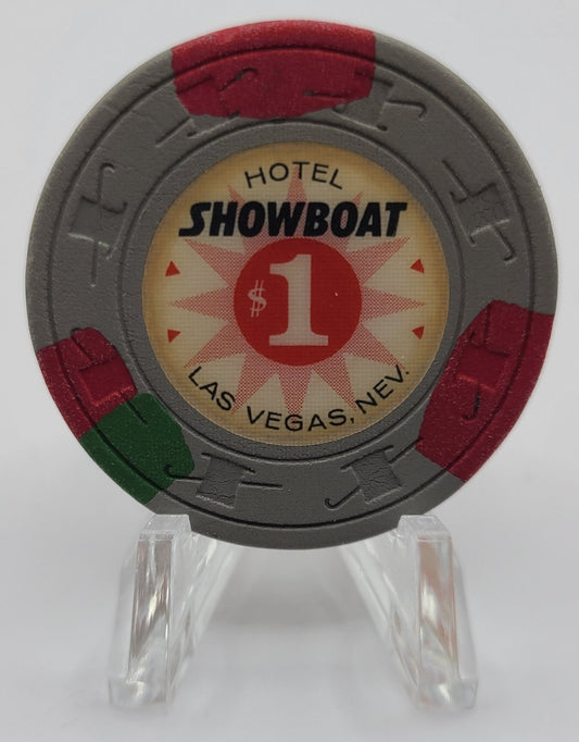 Showboat Casino Las Vegas NV $1 Chip 1970's N2149