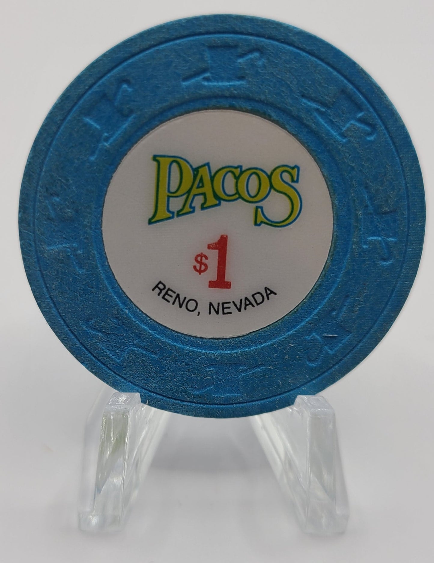 Pacos Casino Reno NV $1 Chip 1989 N5428