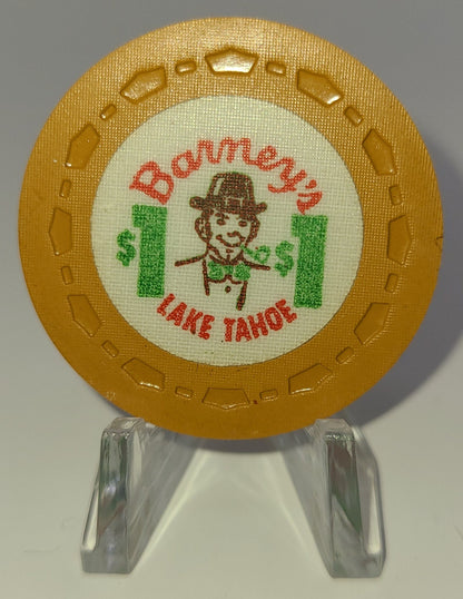 Barney's South Shore Lake Tahoe NV $1 Chip N6718