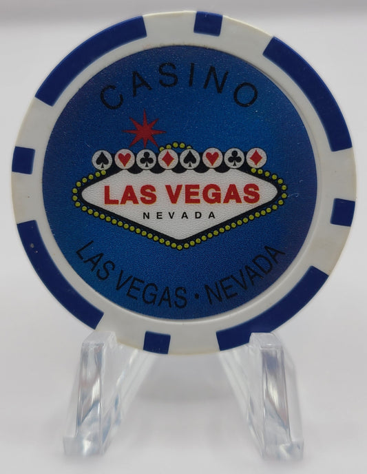 Las Vegas Blue  Souvenir Chip