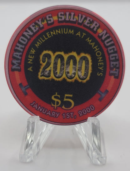 Mahoney's Silver Nugget Las Vegas NV $5 1999 Millennium Chip Ltd. 888, V5578