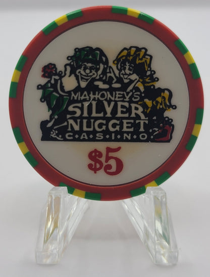 Mahoney's Silver Nugget Las Vegas NV St Patrick's Day 1996 Ltd. 1500 $5 Chip N9101