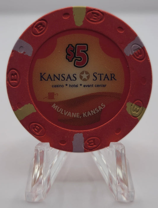 Kansas Star Casino Mulvane Kansas $5 Chip