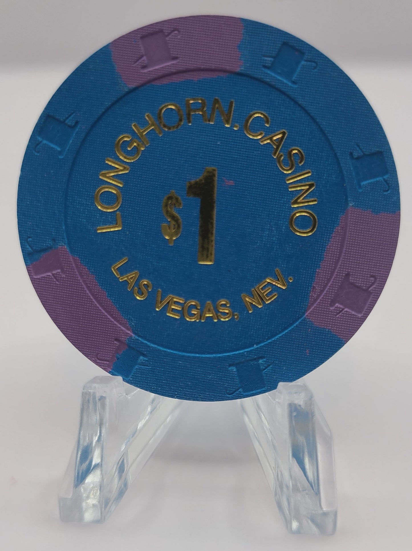 Longhorn Casino Las Vegas NV , UNC NEW $1 Chip 2015 D2091