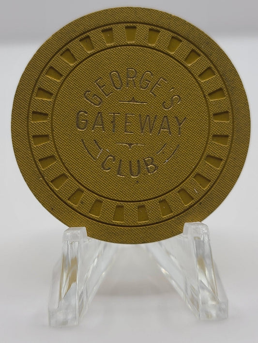 George's Gateway Club Lake Tahoe NV 1952 $25 Chip N7323