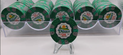 Dunes Casino Las Vegas NV $25  Commemorative Tribute Chips Rack of 100