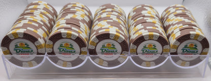 Dunes Casino Las Vegas NV $5000 Commemorative Tribute Chips Rack of 100