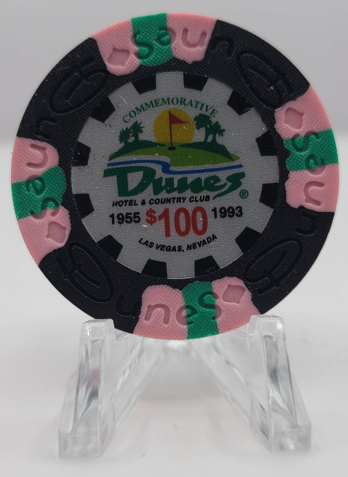 Dunes Casino Las Vegas NV $100 Commemorative Tribute Chip