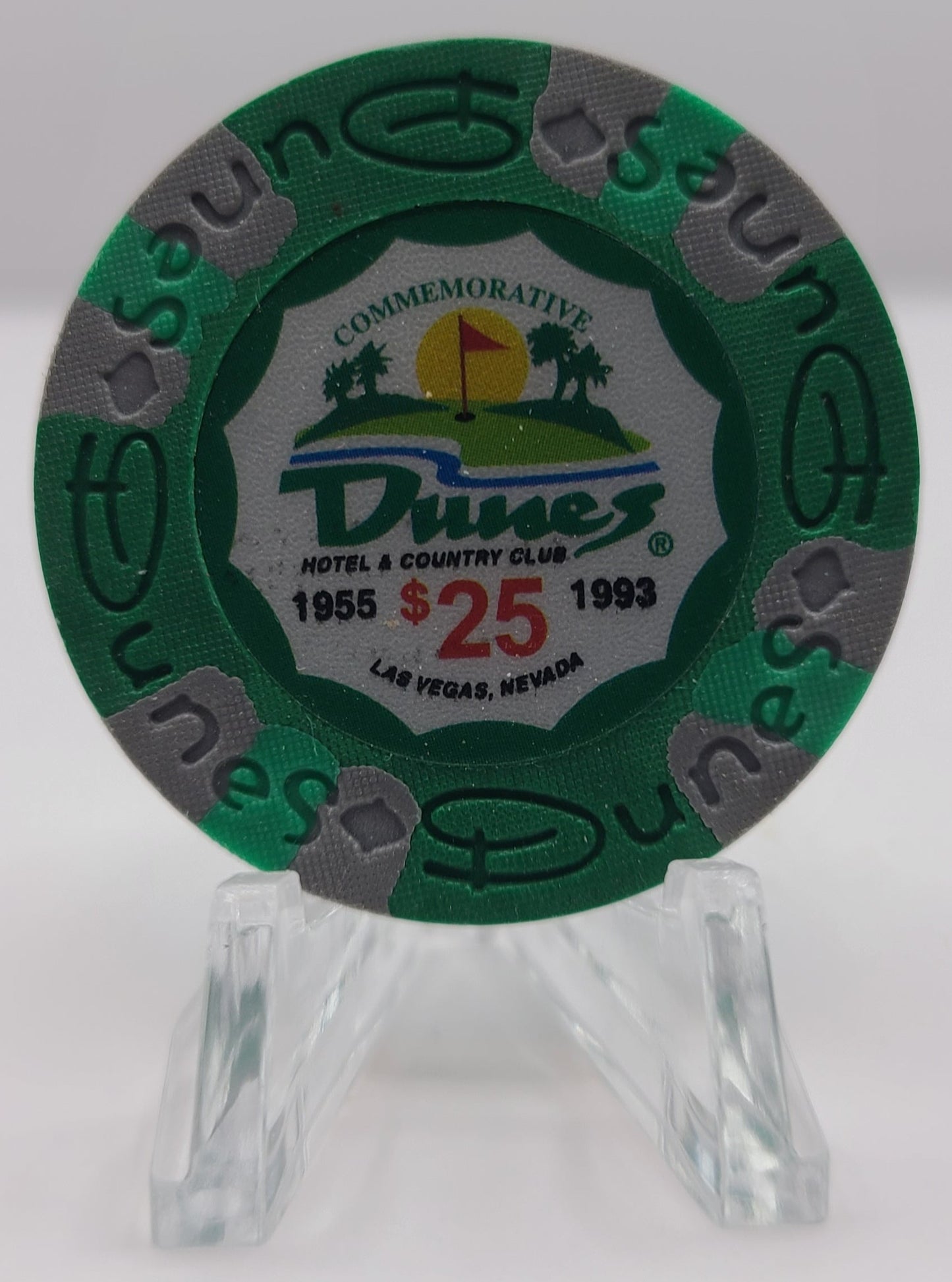 Dunes Casino Las Vegas NV $25 Commemorative Tribute Chip