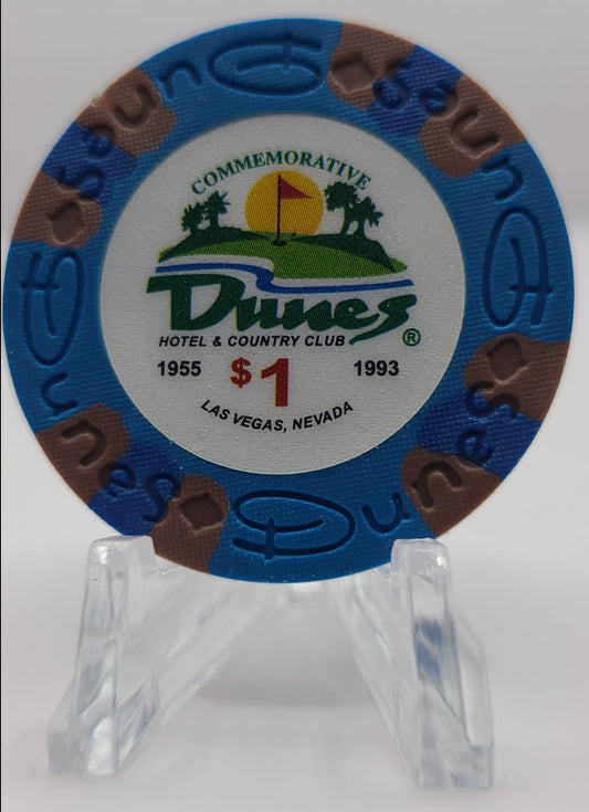 Dunes Casino Las Vegas NV $1 Commemorative Tribute Chip