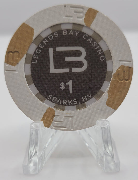 Legends Bay Casino,OPEN 2022, Sparks NV UNC $1 Chip