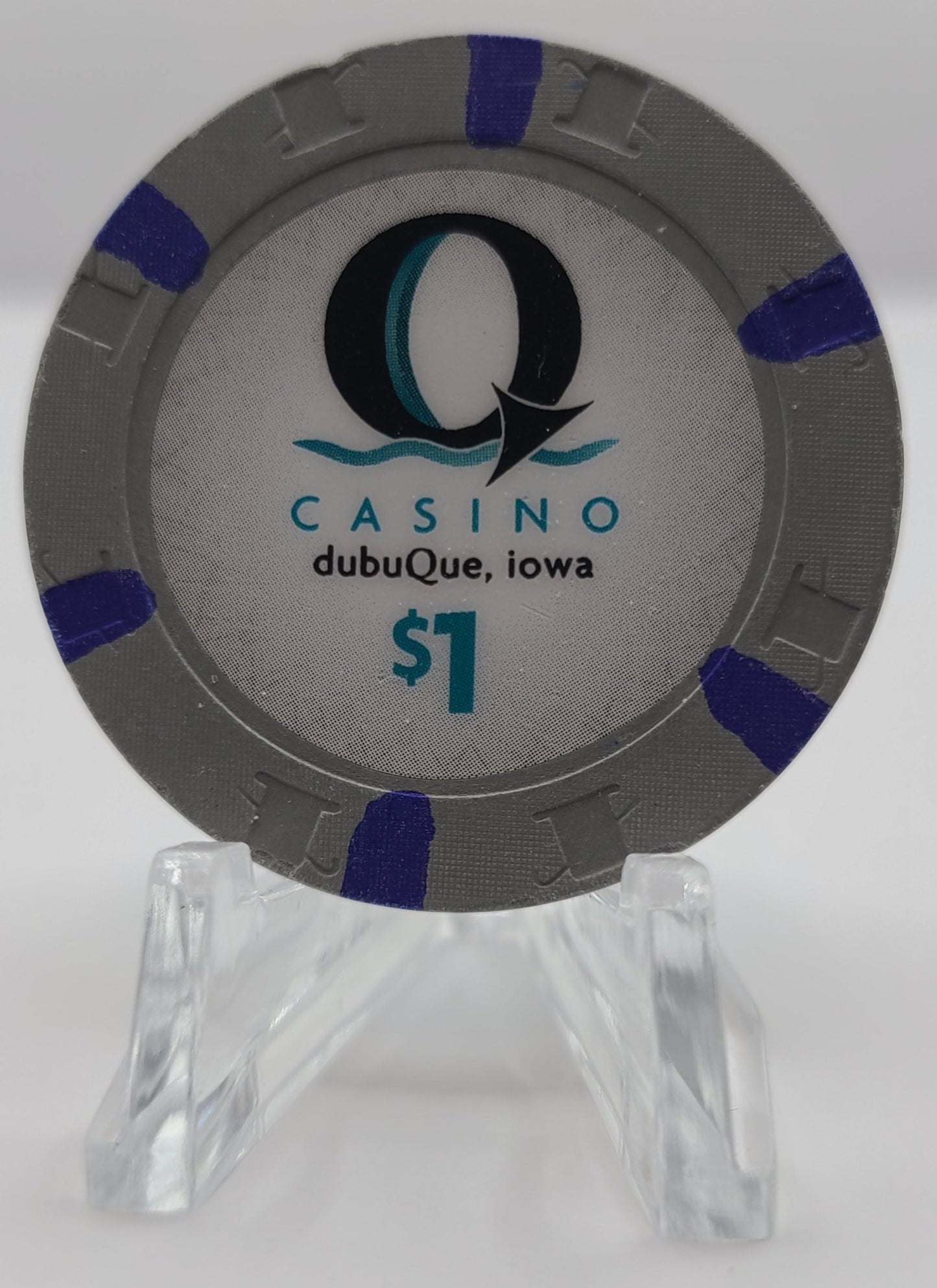 Q Casino Dubuque Iowa $1 Chip