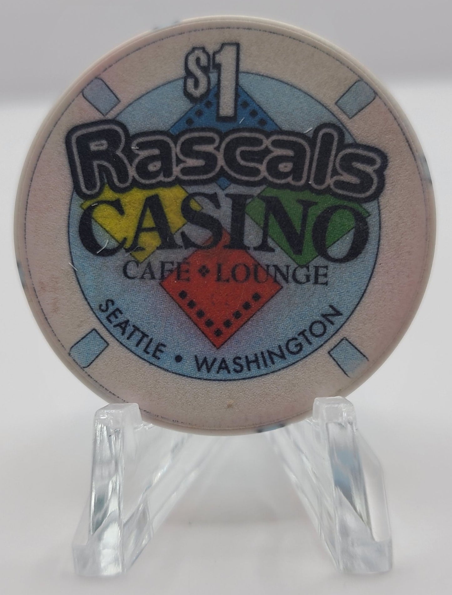 Rascals Casino Seattle Washington $1 Chip