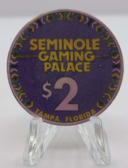 Seminole Gaming Palace Tampa Florida $2 Chip