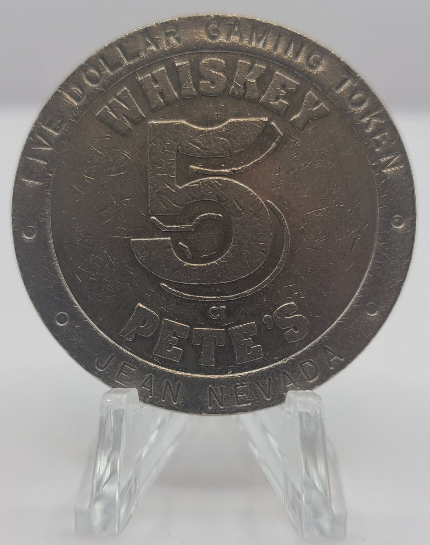 Whiskey Pete’s Casino Jean NV 1994 $5 Gaming Token