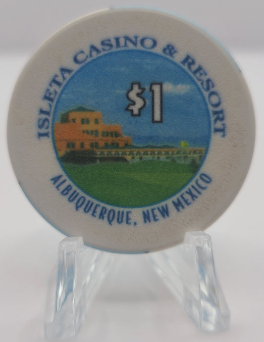 Isleta Casino Albuquerque NM Ceramic $1 Chip