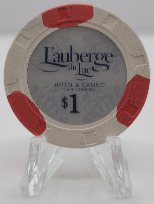 Lauberge du Lac Hotel Casino Lake Charles LA $1 Chip