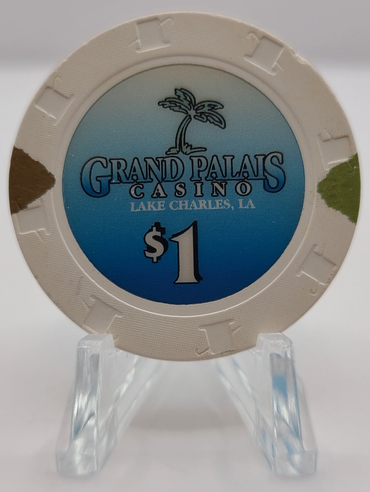 Grand Palais Casino Lake Charles LA $1 Chip