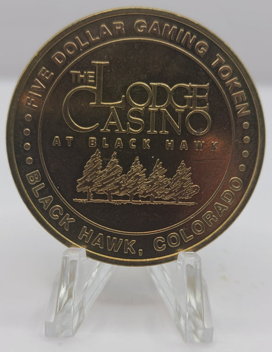 The Lodge Casino Black Hawk CO 1998 $5 Gaming Token