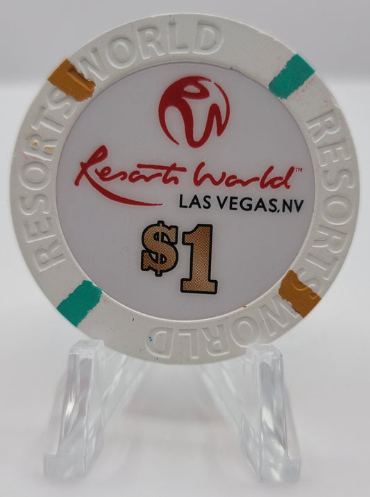 Resorts World Hotel Casino Las Vegas NV 2021 $1 Chip D3227