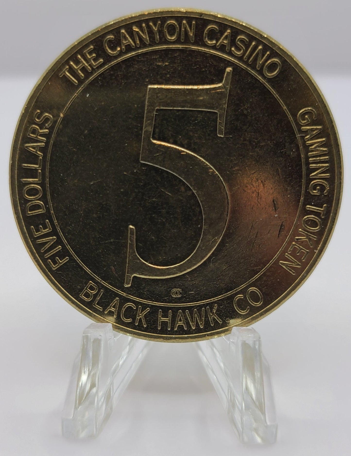 The Canyon Casino Black Hawk CO $5 Gaming Token