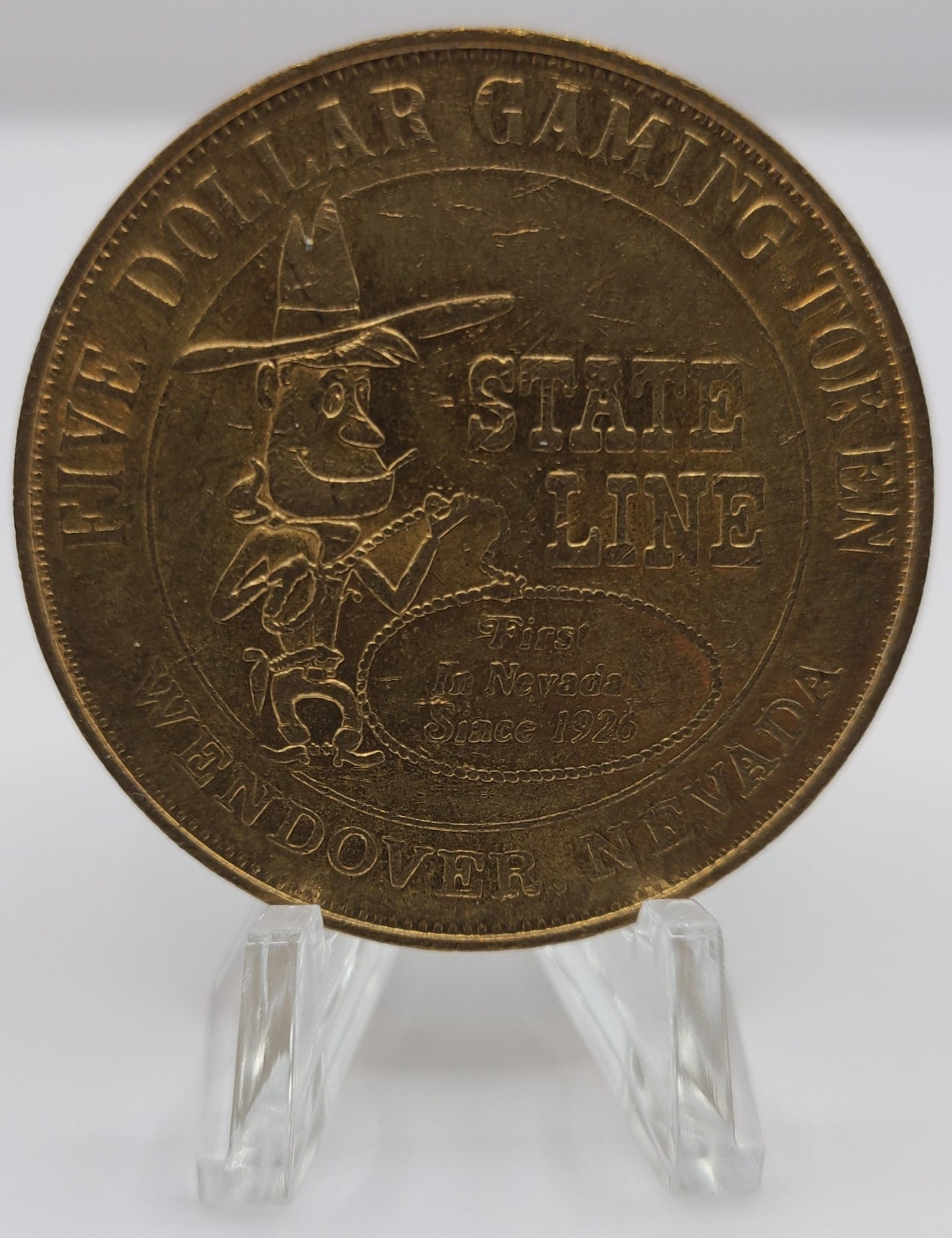 Stateline Casino Wendover NV 1979 $5 Gaming Token