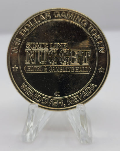 Stateline Nugget Wendover NV 2002 $10 Gaming Token