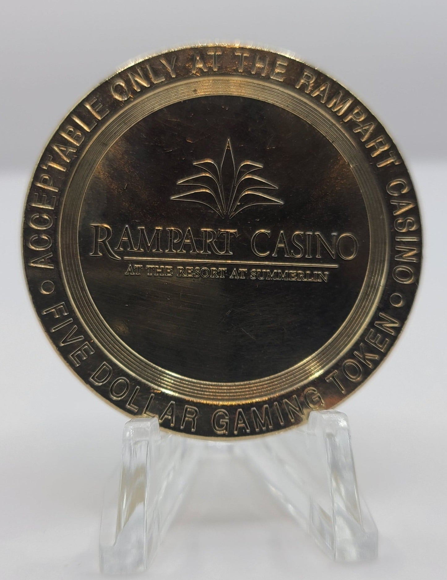 Rampart Casino at the Resort at Summerlin Las Vegas NV 2002 $5 Gaming Token