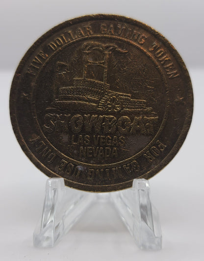 Showboat Casino Las Vegas NV 1991 $5 Gaming Token