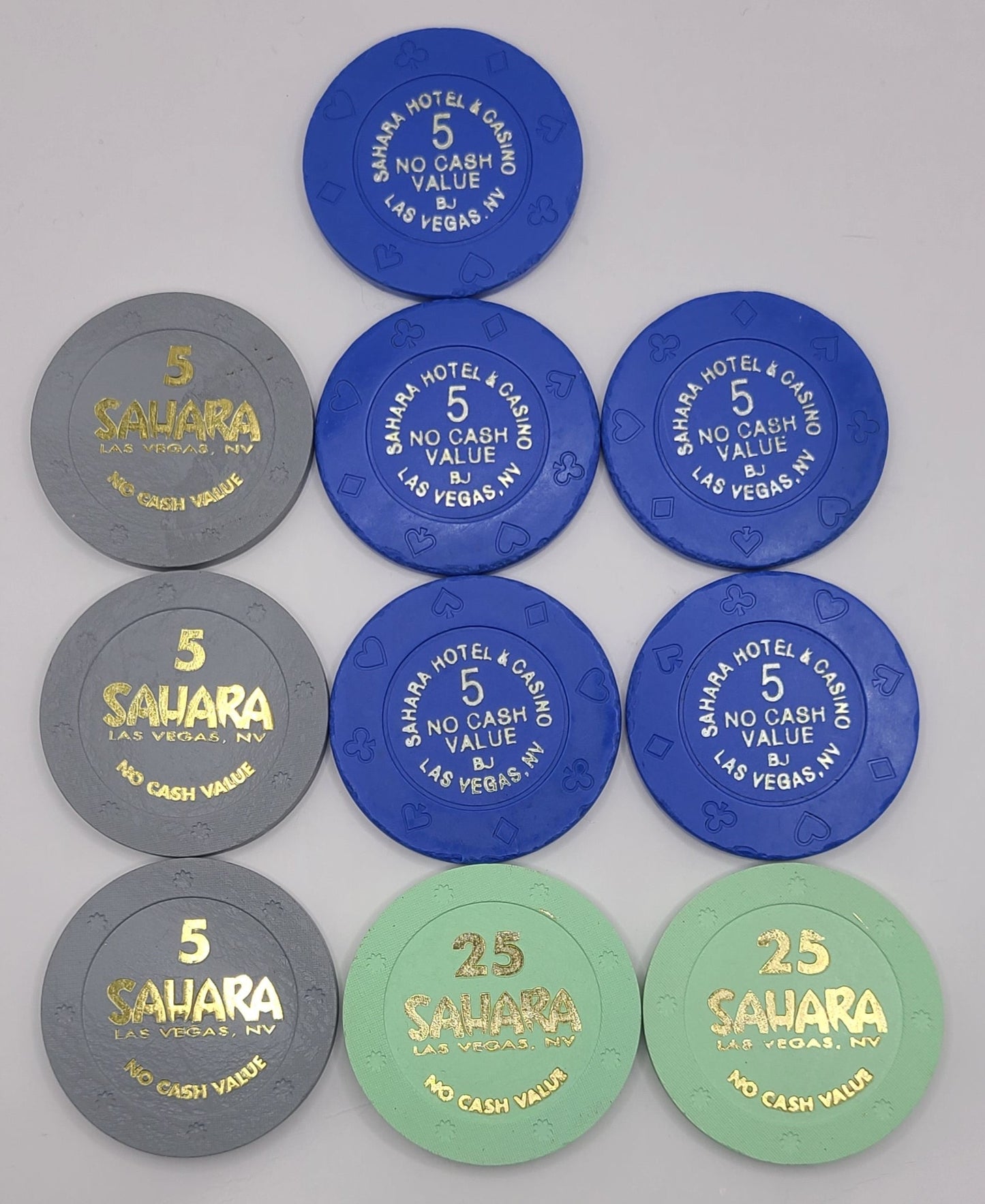 Sahara Hotel Casino Las Vegas NV 10 NCV Chip Bundle