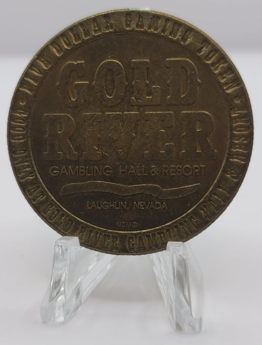 Gold River Casino Laughlin NV 1992 $5 Gaming Token