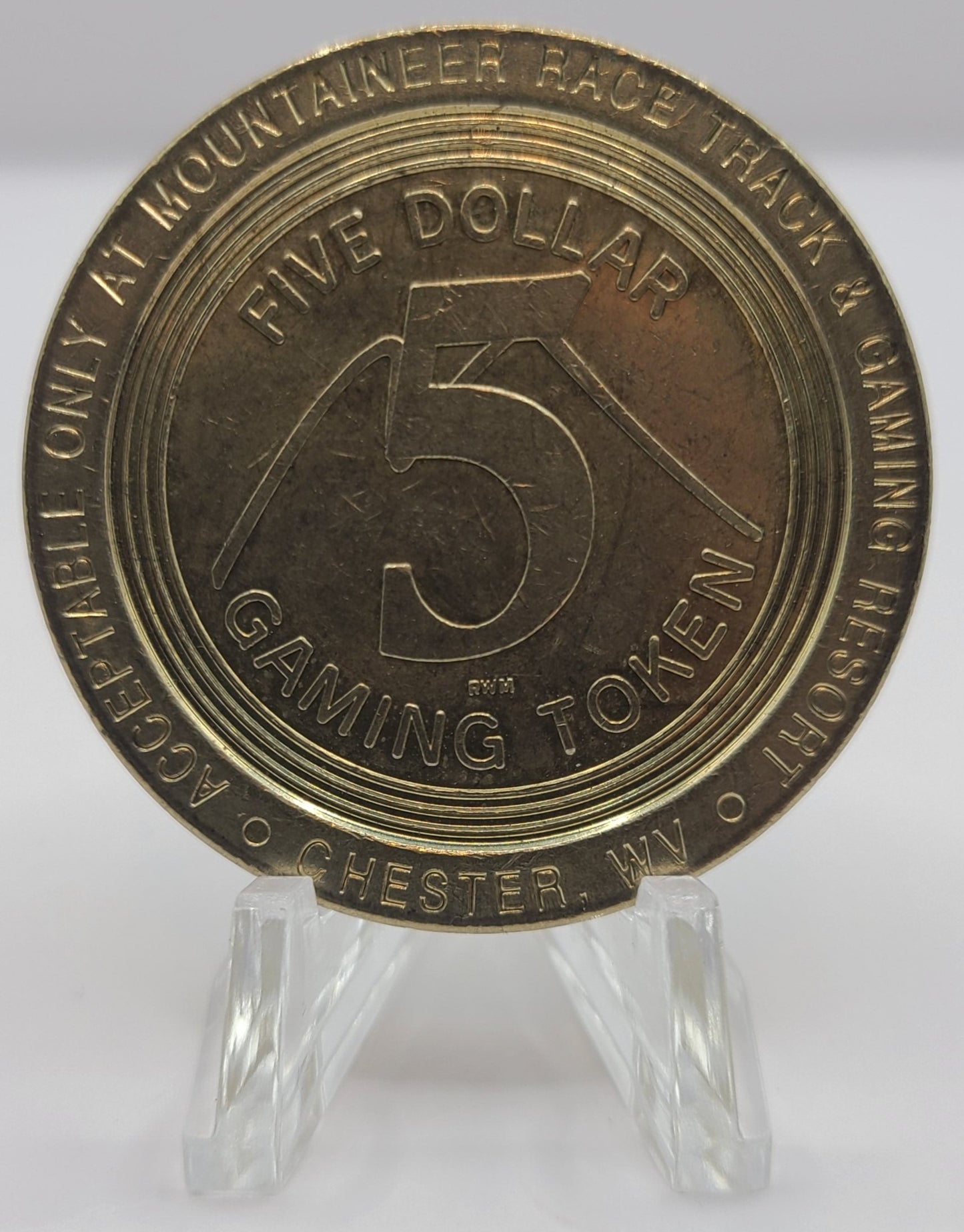 Speakeasy Gaming Saloon Chester WV 2001 $5 Gaming Token