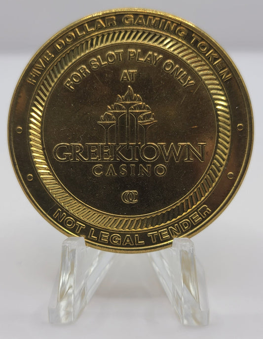 Greektown Casino Detroit Michigan 2000 $5 Gaming Token