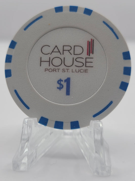 Card House Card Room Port St. Lucie Florida $1 Chip