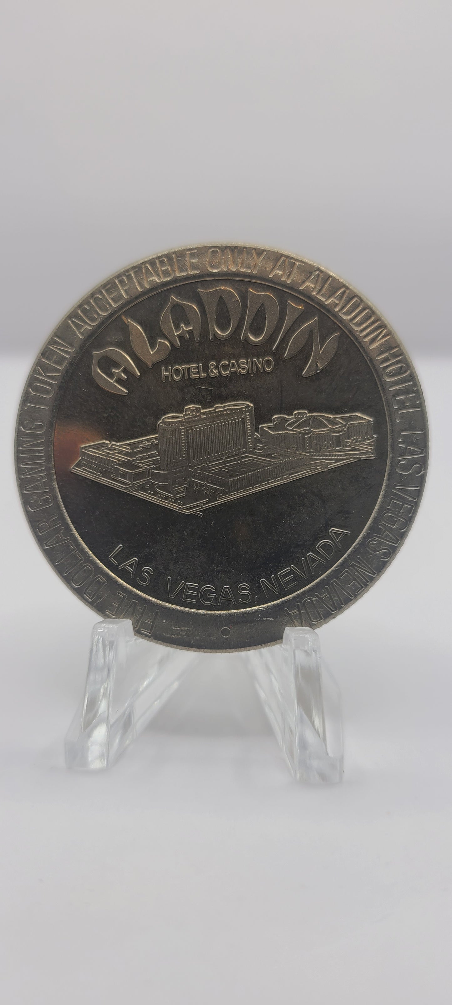 Aladdin Hotel Casino Las Vegas NV 1987 $5 Gaming Token