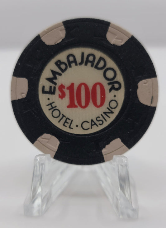 El Embajador Casino Santo Domingo Dominican Republic $100 Chip