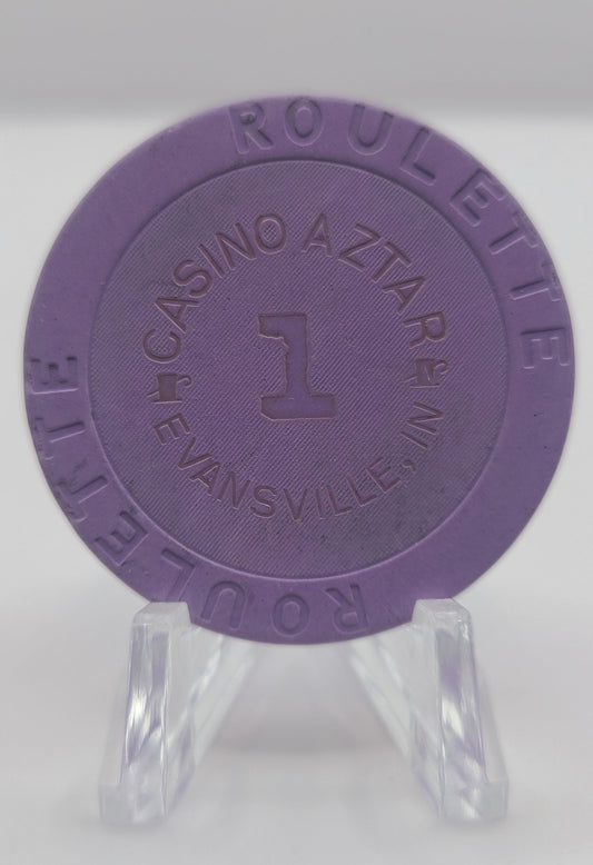 Casino Aztar Evansville IN Miscellaneous  Roulette Chips. 24 Chip Bundle