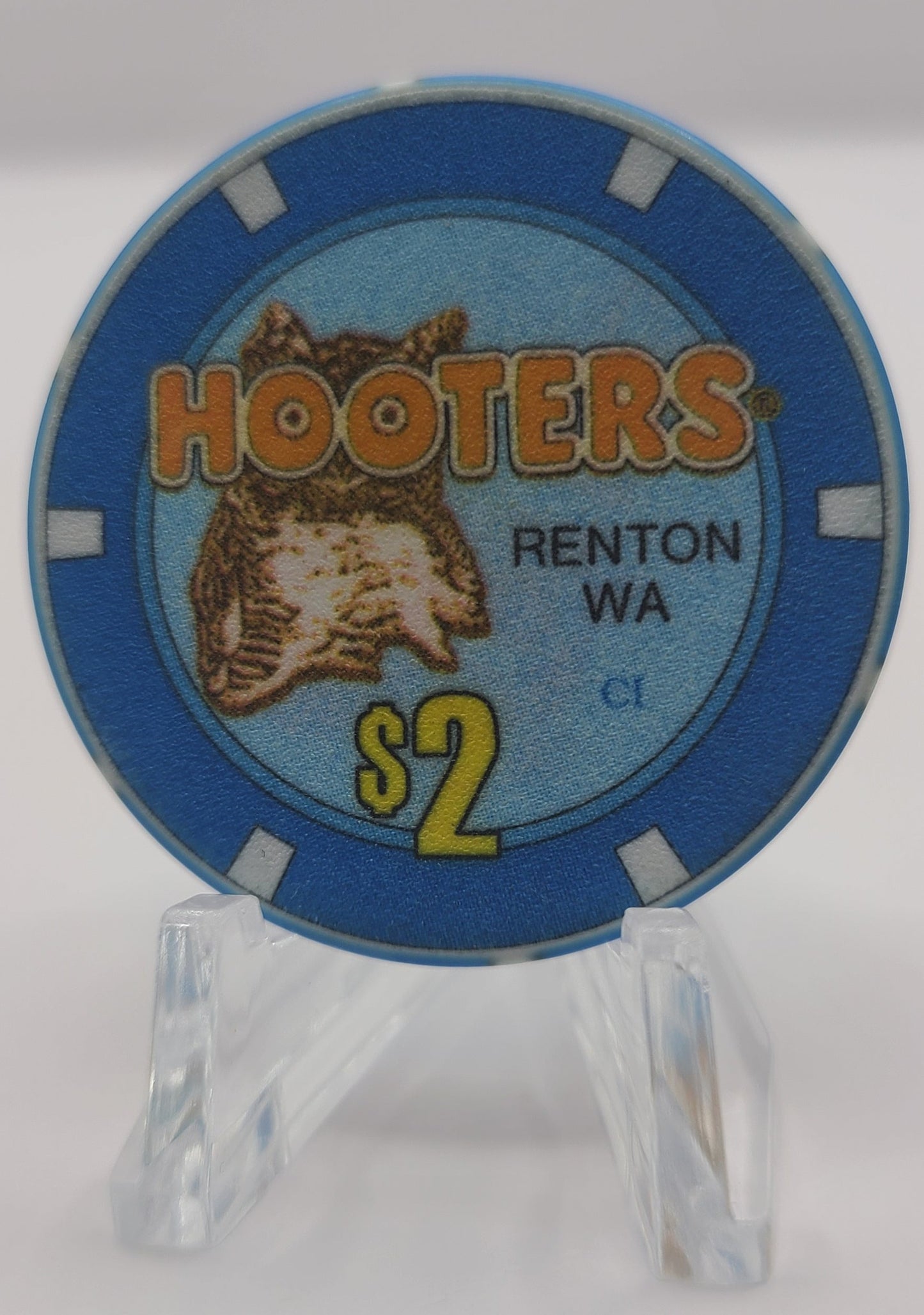 Hooters Casino Renton WA $2 Chip