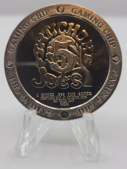 Artichoke Joes San Bruno CA “Year Of The Rooster oz.Silver” 1993 $5 Gaming Token