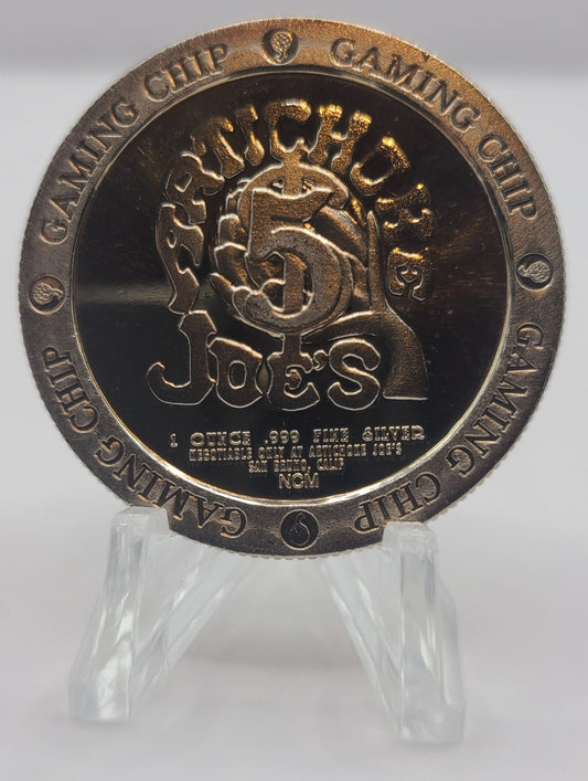 Artichoke Joes San Bruno CA “Year Of The Rooster oz.Silver” 1993 $5 Gaming Token