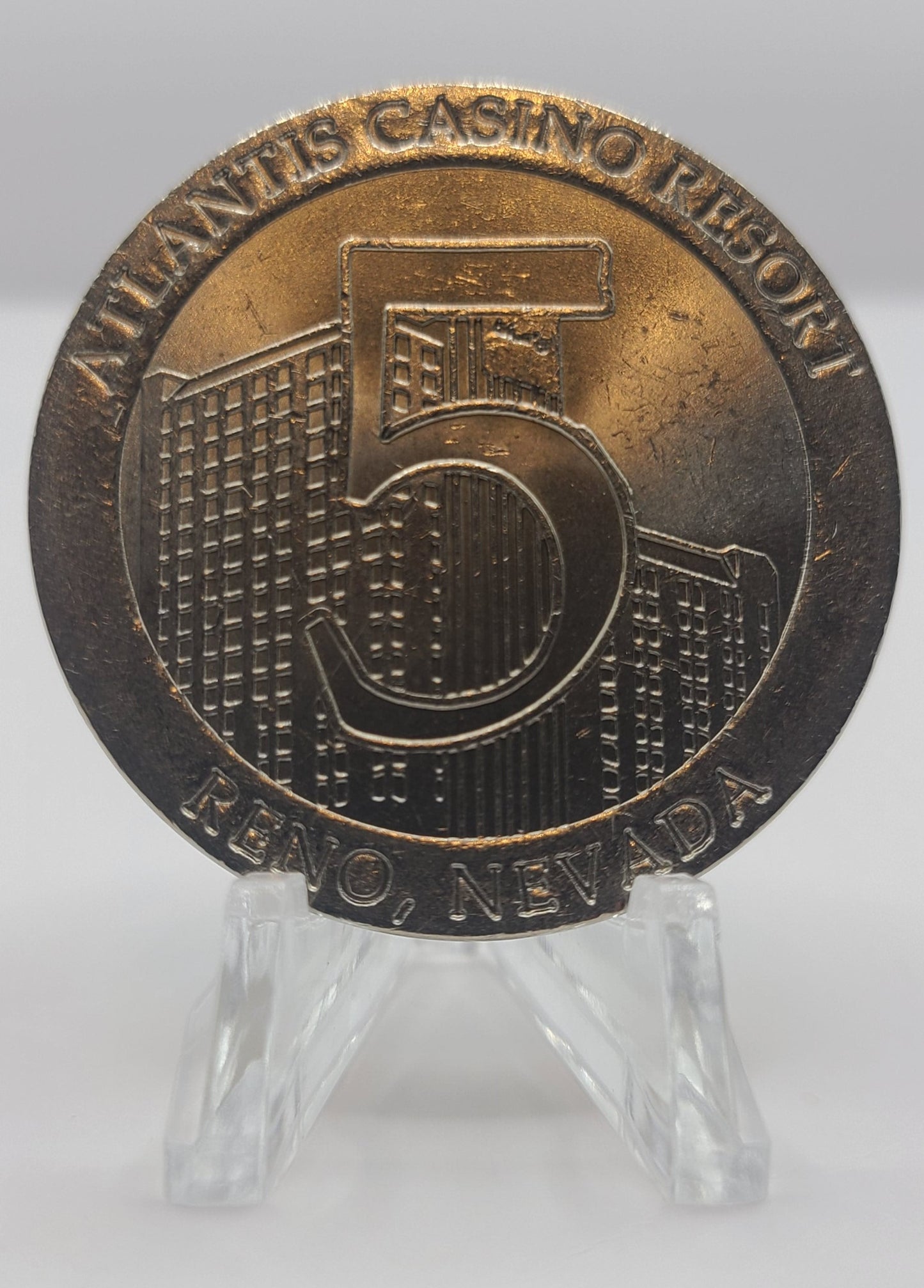 Atlantis Casino Resort Reno NV 1996 $5 Gaming Token