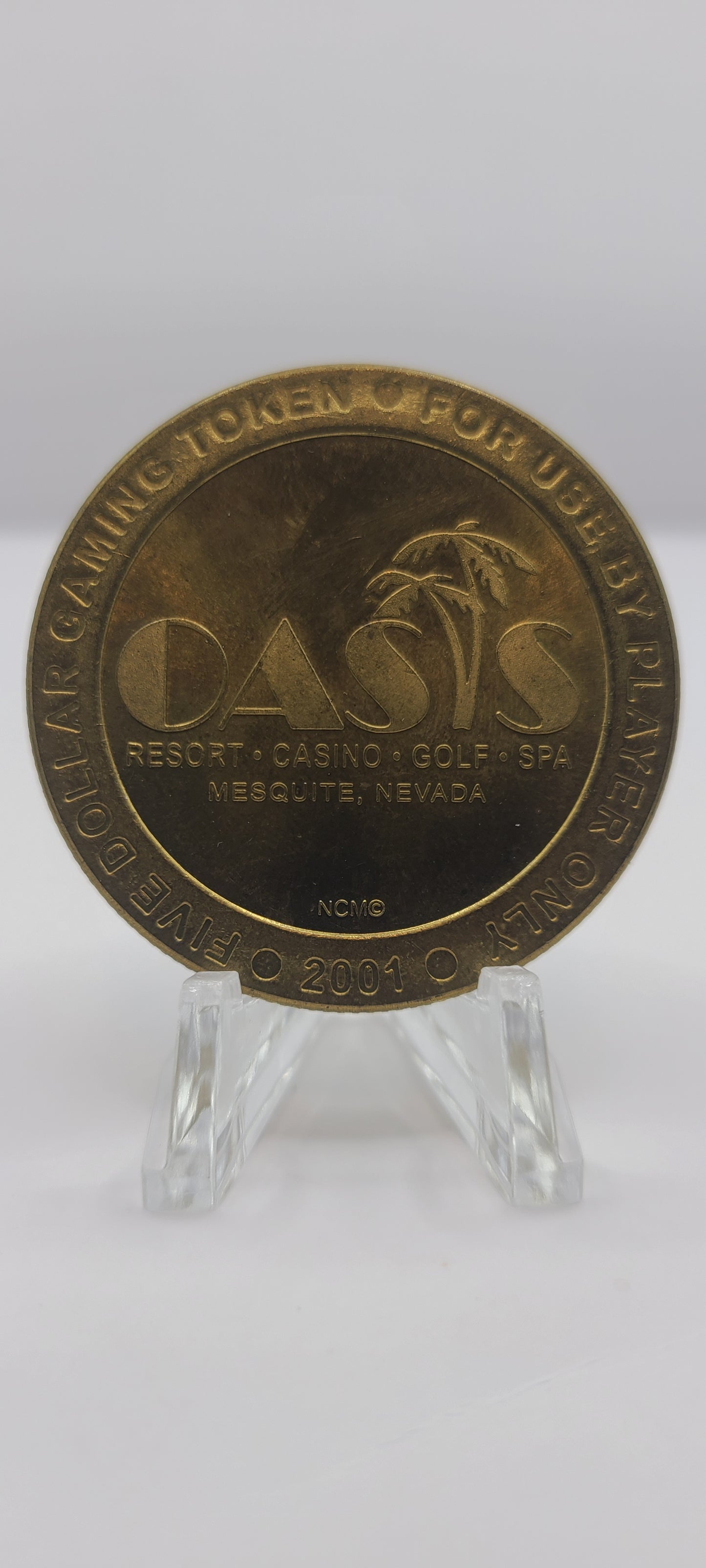 Oasis Casino Mesquite NV 2001 $5 Gaming Token