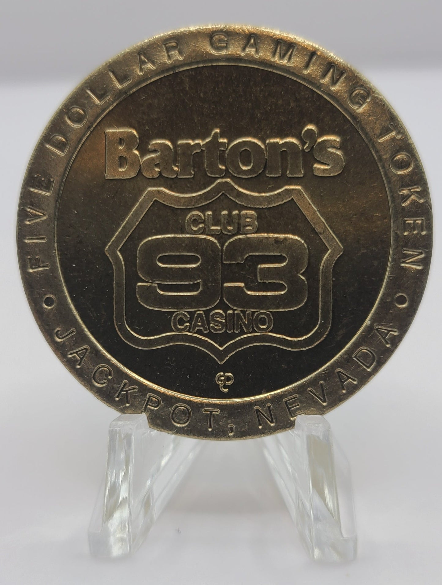 Barton’s Club 93 Casino Jackpot NV “Sagitarius” $5 Gaming Token