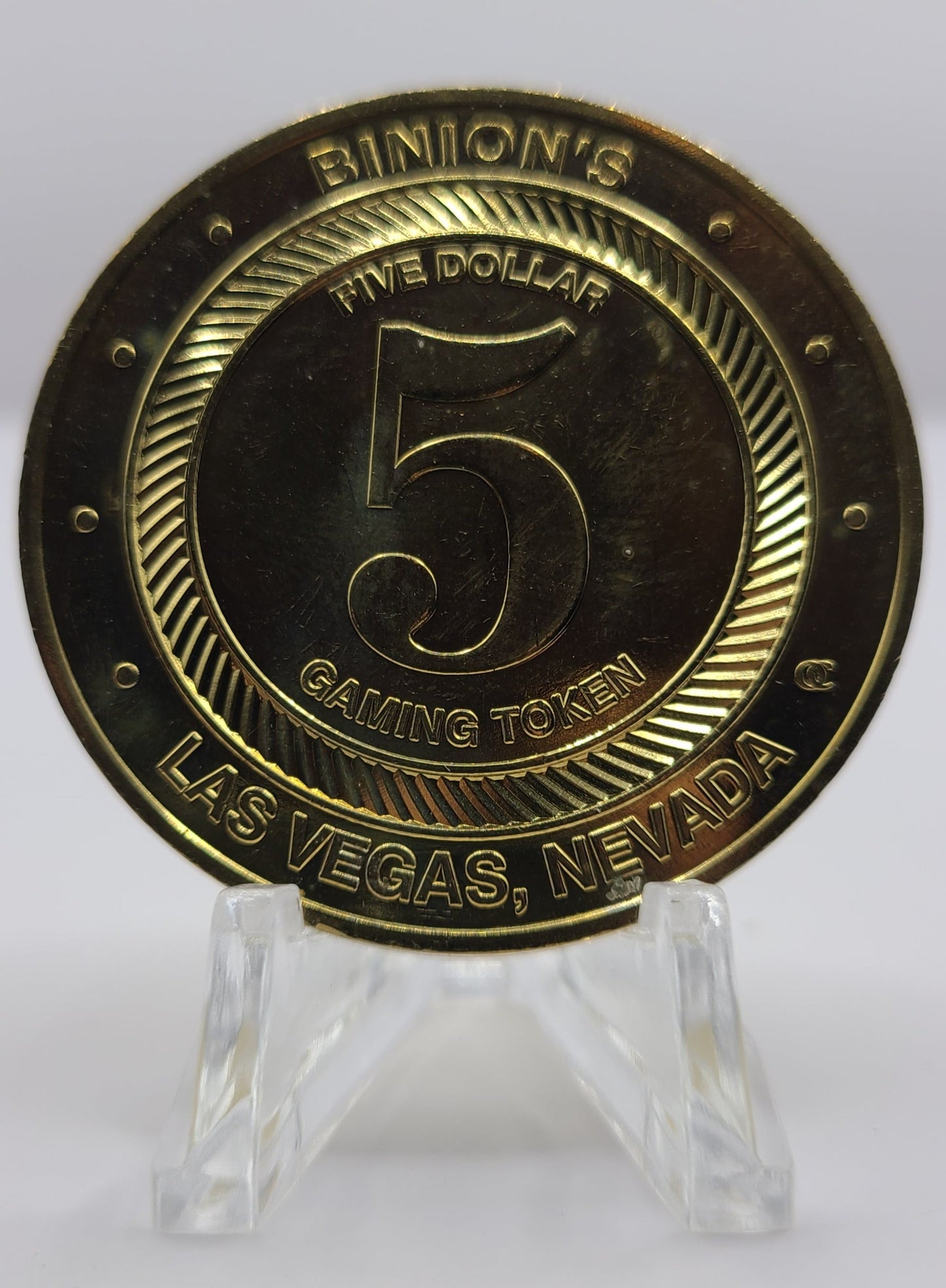 Binion’s Casino Las Vegas NV $5 Gaming Token