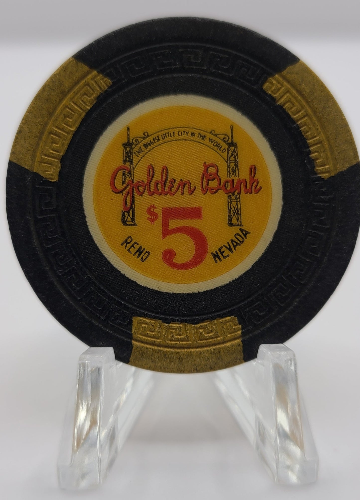 Golden Bank Casino Reno NV $5 Chip N5095