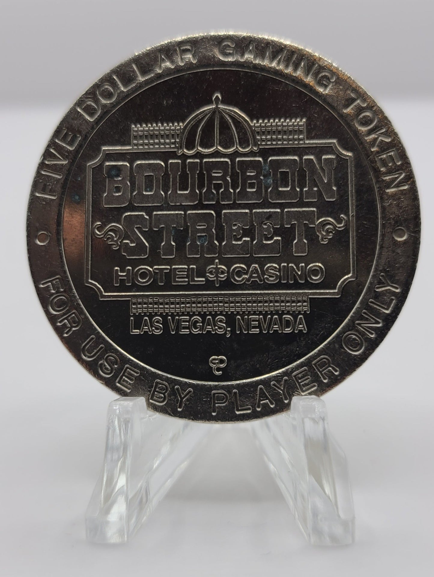 Bourbon Street Hotel Casino Las Vegas NV 1995 $5 Gaming Token