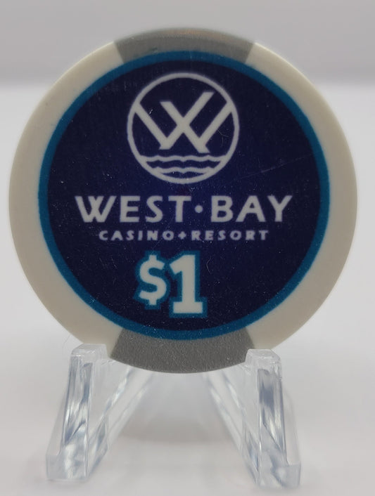 West Bay Casino Kingsston Oklahoma $1 Chip