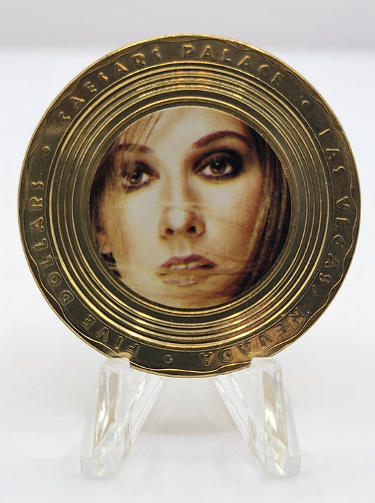 Caesars Palace NV 2003 "Celine Dion" $5 Gaming Token