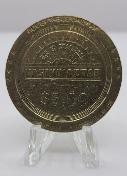 Casino Aztar Evansville IN $5 Gaming Token